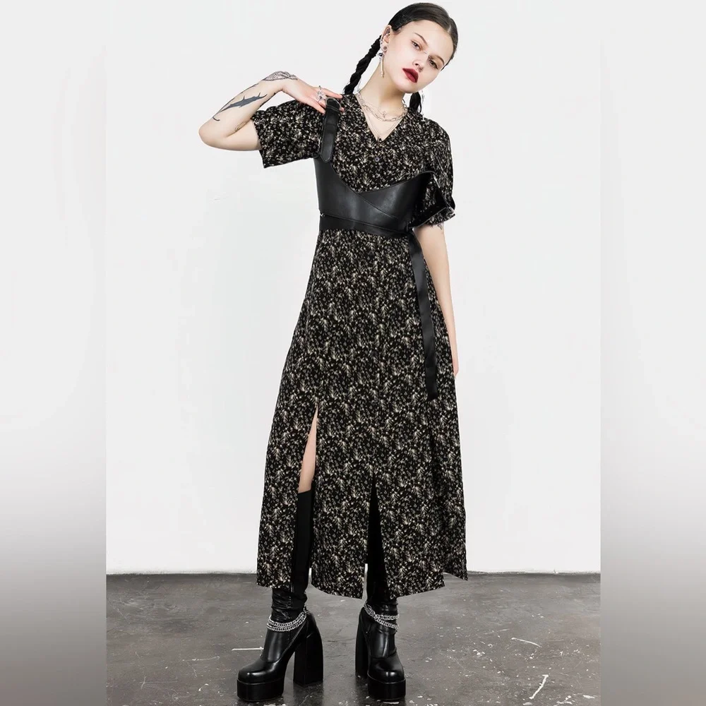 Disturbia Gardenia Print Button Down Midaxi Dress US 6 / UK 10 - Picture 8 of 10